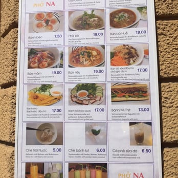 Pho Na - Menu - Asian Fusion Near Me - Zürich, ZH