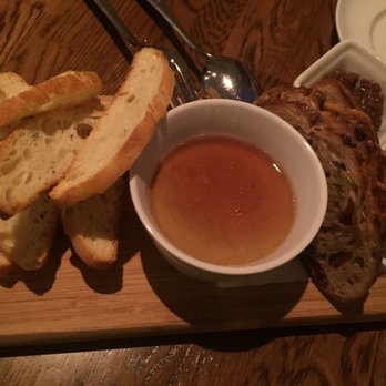 Lupo - The darker bread crisps were ok (a little chewy with the berries but the star is the foie gras) - Italian Near Me - Vancouver, British Columbia