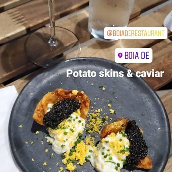 Boia De - Potato skins & caviar - Italian Near Me - Miami, Florida