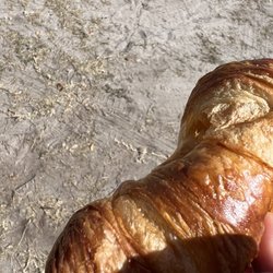 Phillippi Farmers Market - Croissant from Glenn Family Bakery glistening in the sun.