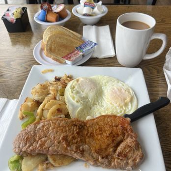 Casa Mayoral Restaurant - Steak and eggs! Steak was tender! Loved the potatoes - Mexican Near Me - Carson, California