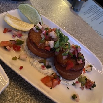 Louie's Backyard - Bacon wrapped scallops app - New American Near Me - Key West, Florida Louie's Backyard - Bacon wrapped scallops app - New American Near Me - Key West, Florida