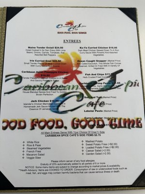 Menu photo 2 Caribbean Spice Cafe North Conway, NH