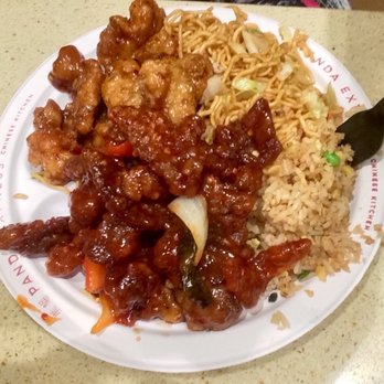 Panda Express - Thank you for the generous portions! Bejing Beef and Orange Chicken with Half-and-Half! - Chinese Near Me - Yucca Valley, California