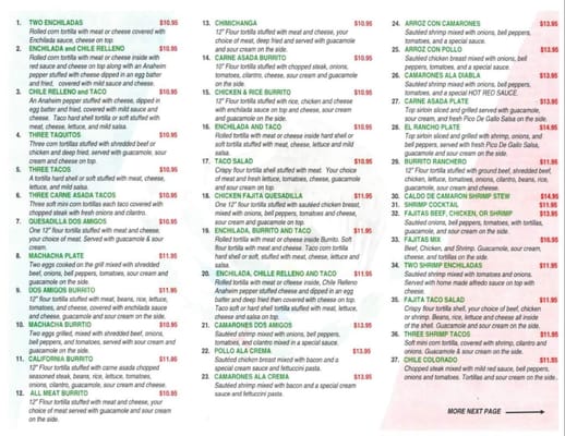 Menu photo 5 Dos Amigos Spokane Valley, WA Menu photo 5 Dos Amigos Spokane Valley, WA