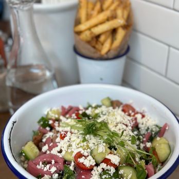 Souvla - Pork Salad - Greek Near Me - San Francisco, California