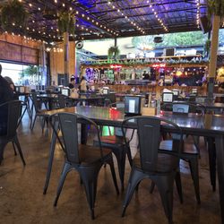 Such a huge space for indoor seating! They have so many fans to combat the hot/humid weather