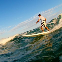 Ian Balding Paddle and Surf - Ben Bourgeois SUP surfing