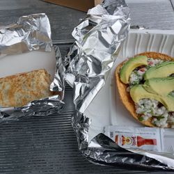 Guerneville Taco Truck - Taco and ceviche tostada