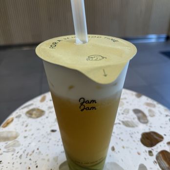 Jam Jam Tea & Moments - Green grape smash with cheese foam - Bubble Tea Near Me - Pasadena, California Jam Jam Tea & Moments - Green grape smash with cheese foam - Bubble Tea Near Me - Pasadena, California