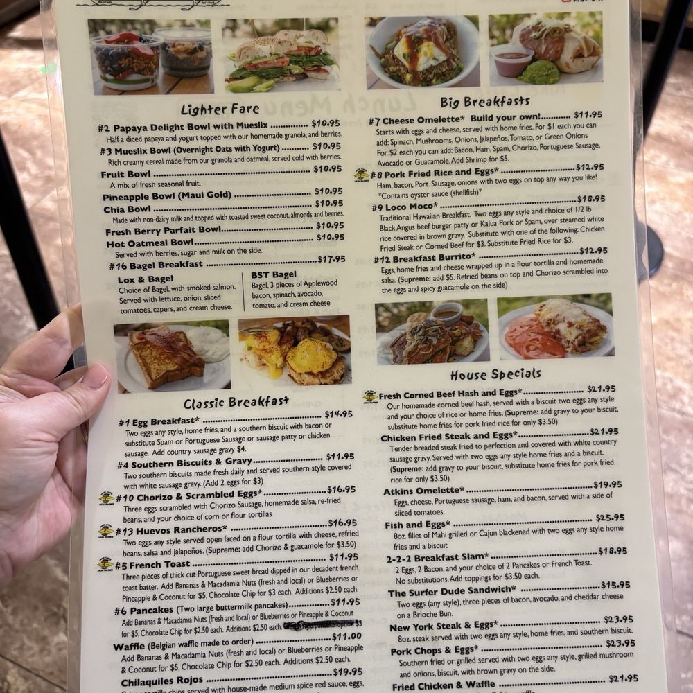 Kihei Caffe - Breakfast menu - Hawaiian Near Me - Kihei, Hawaii Kihei Caffe - Breakfast menu - Hawaiian Near Me - Kihei, Hawaii