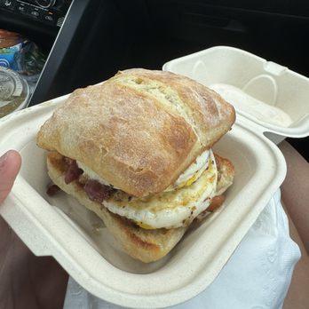 Da Beans Green - Bacon egg and cheese sandwich - Coffee & Tea Near Me - Mountain View, Hawaii