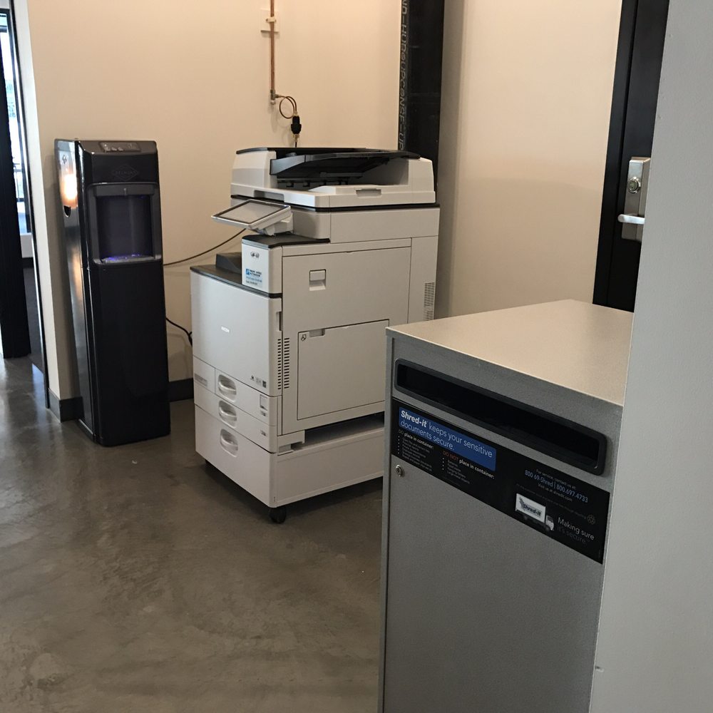 CENTRL Office - Eastside - Water, copier/printer, sensitive docs bin. Yep yep. - Shared Office Spaces Near Me - Portland, Oregon CENTRL Office - Eastside - Water, copier/printer, sensitive docs bin. Yep yep. - Shared Office Spaces Near Me - Portland, Oregon