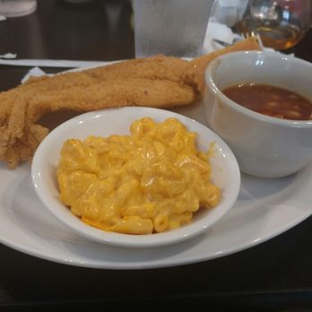 Eatz Uptown - Catfish with side of mac and cheese and bbq beans. - Southern Near Me - Bristol, Tennessee Eatz Uptown - Catfish with side of mac and cheese and bbq beans. - Southern Near Me - Bristol, Tennessee