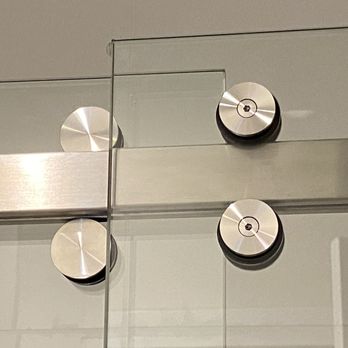 Anchor frameless shower doors - Doors not same height - Glass & Mirrors Near Me Anchor frameless shower doors - Doors not same height - Glass & Mirrors Near Me