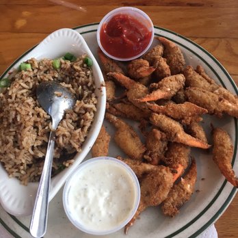 Floyds Seafood - Webster - Fried crab fingers with dirty rice!! - Cajun/Creole Near Me - Webster, Texas Floyds Seafood - Webster - Fried crab fingers with dirty rice!! - Cajun/Creole Near Me - Webster, Texas