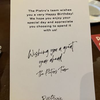 Pietro's - Thoughtful gesture‼ - Italian Near Me - Lodi, California Pietro's - Thoughtful gesture‼ - Italian Near Me - Lodi, California