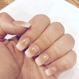 Nude ombrè done by Michelle
