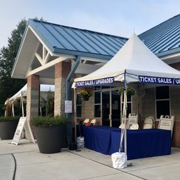 Front entrance of the clubhouse at Cary Tennis Park!!!