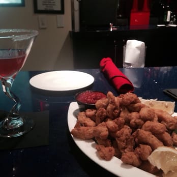 The Delta Bistro & Lounge - The combination of the Calamari and the house cocktail sauce was DELISH!top it off with a Pomegranate Lemon Drop...#Winning - Lounges Near Me - Stockton, California