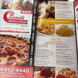 Cannoli Kitchen Pizza - Menu