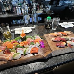 $100 sashimi omakase and sushi platter $100 sashimi omakase and sushi platter