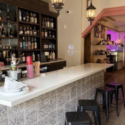 Champagne & Chocolate - The bar area