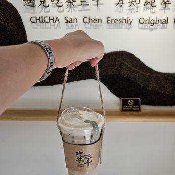 Chicha San Chen - ding dong oolong tea latte with less ice and perfect sugar for $6.70 - Bubble Tea Near Me - Las Vegas, Nevada