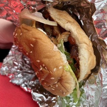 Five Guys - Little Bacon Cheeseburger - Fast Food Near Me - St. Louis, Missouri Five Guys - Little Bacon Cheeseburger - Fast Food Near Me - St. Louis, Missouri