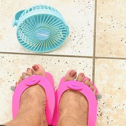 The Fan for My Feet to Dry!