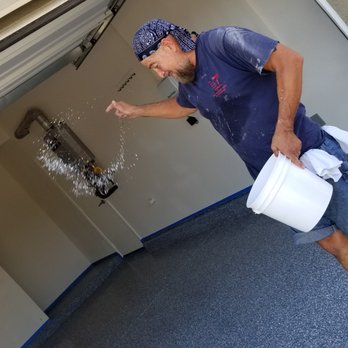 The Epoxy Garage Guy - Looks like a heart of flakes being thrown. - Flooring Near Me The Epoxy Garage Guy - Looks like a heart of flakes being thrown. - Flooring Near Me