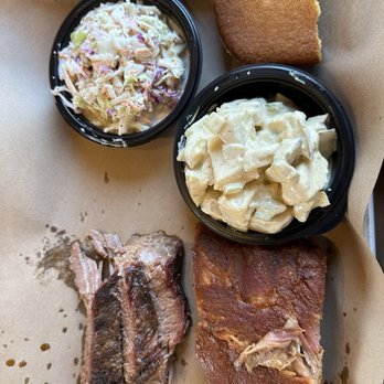 Mission BBQ - 2-meat platter with two sides. - Barbeque Near Me - Rockville, Maryland