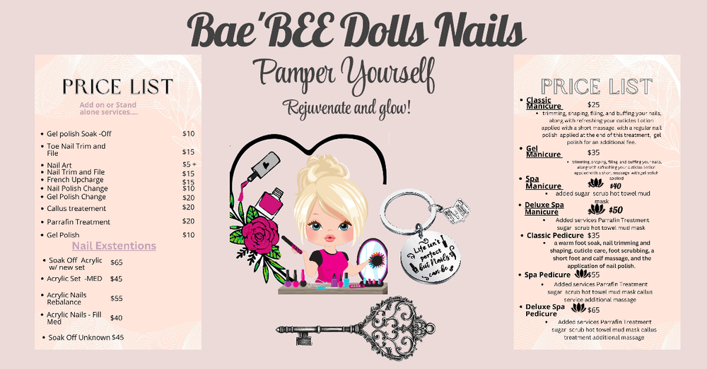 Bae'Bee Dolls Nails Logo