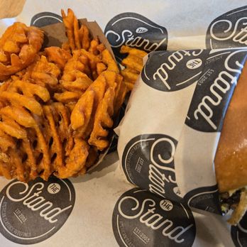 The Stand - American Classics Redefined - Sweet potato waffle fries (does not come with burger) - New American Near Me - San Diego, California The Stand - American Classics Redefined - Sweet potato waffle fries (does not come with burger) - New American Near Me - San Diego, California