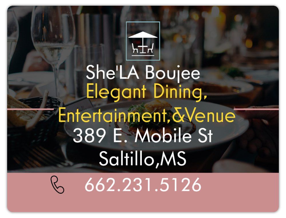 SHE’LA BOUJEE RESTAURANT AND VENUE Updated September 2024 389 E