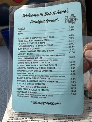 Menu photo 3 Bob & Anne's Restaurant Waukegan, IL