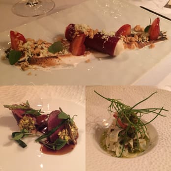 Acquerello - Strawberry conolo, cuttlefish tagliatelle, lamb with lamb belly bacon - Italian Near Me - San Francisco, California Acquerello - Strawberry conolo, cuttlefish tagliatelle, lamb with lamb belly bacon - Italian Near Me - San Francisco, California