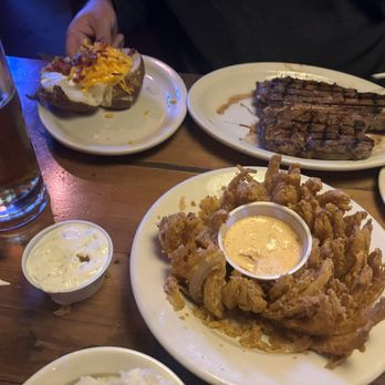 Texas Roadhouse - Cactus Blossom- and Porterhouse T-Bone* and Baked Potato - Barbeque Near Me - Rialto, California Texas Roadhouse - Cactus Blossom- and Porterhouse T-Bone* and Baked Potato - Barbeque Near Me - Rialto, California