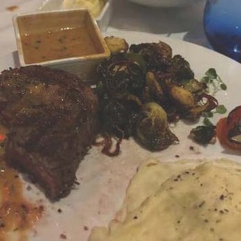 1832 Steakhouse - 8oz Filet, Boursin potatos, roasted brussel sprouts, peppercorn demi-glaze. - Steakhouses Near Me - Durant, Oklahoma