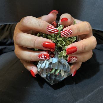ST Nail Lounge - Christmas nails - Nail Salons Near Me - Pomona, California