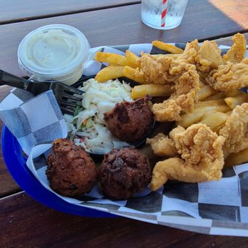 Hook’d Pier Bar & Grill - Fried chicken strips basket. - New American Near Me - Panama City Beach, Florida Hook’d Pier Bar & Grill - Fried chicken strips basket. - New American Near Me - Panama City Beach, Florida