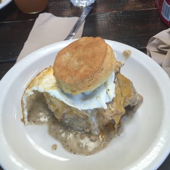 Pine State Biscuits - The Reggie Deluxe. Looks better then it taste (Major disappointment. Stale biscuit mixed with unseasoned gravy paired). A waste. - Southern Near Me - Portland, Oregon Pine State Biscuits - The Reggie Deluxe. Looks better then it taste (Major disappointment. Stale biscuit mixed with unseasoned gravy paired). A waste. - Southern Near Me - Portland, Oregon