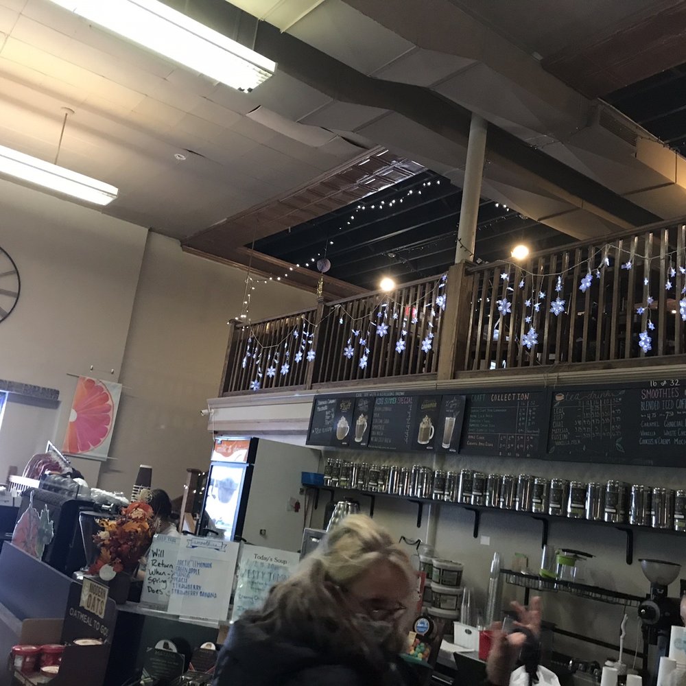 Inside the building