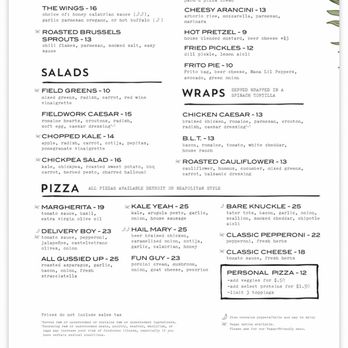 Fieldwork Brewing - Food menu - Breweries Near Me - San Ramon, California Fieldwork Brewing - Food menu - Breweries Near Me - San Ramon, California