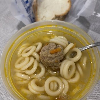 Clemente's Fine Foods - a bowl of soup with noodles and meatballs - Caterers Near Me - Brooklyn, New York Clemente's Fine Foods - a bowl of soup with noodles and meatballs - Caterers Near Me - Brooklyn, New York