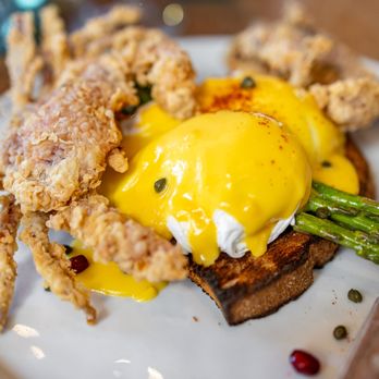 Darla Cafe - Softie Benedict ($32) - Asian Fusion Near Me - Saratoga, California Darla Cafe - Softie Benedict ($32) - Asian Fusion Near Me - Saratoga, California