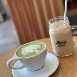 Alana’s Coffee Roasters - Matcha Latte + Vanilla Latte