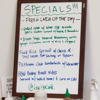 Guieb Cafe - Today's specials - New American Near Me - Honolulu, Hawaii
