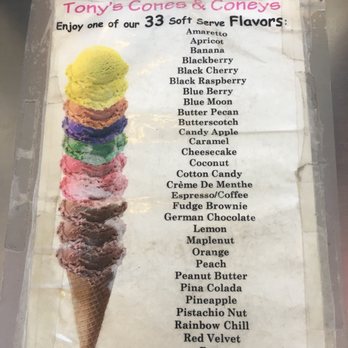 Tony's Cones & Coneys - an ice cream cone - Hot Dogs Near Me - Toledo, Ohio Tony's Cones & Coneys - an ice cream cone - Hot Dogs Near Me - Toledo, Ohio