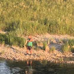 River Park Trailhead - Frequent fishers here. Big catch!